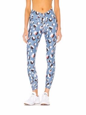 Beach Riot High-Rise Blue Animal-Print Women’s Jeans